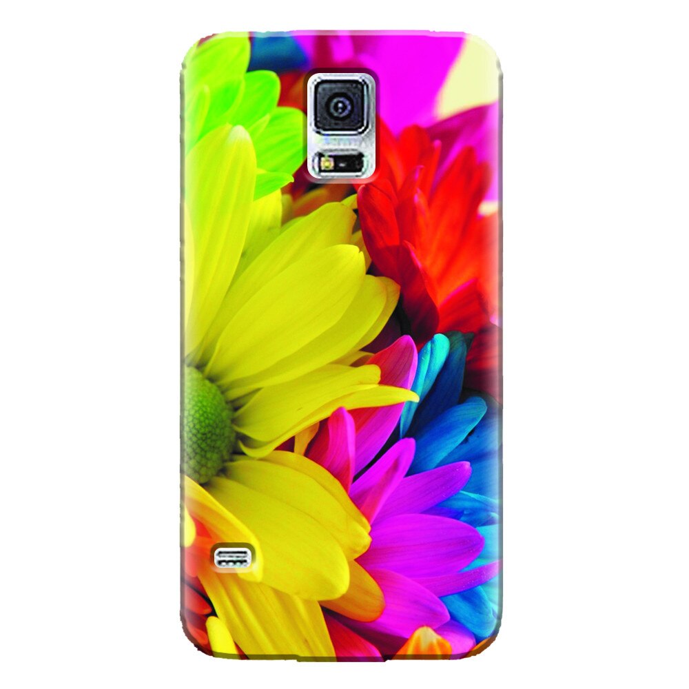 Husa silicon pentru Samsung Galaxy S5 Mini, Flower