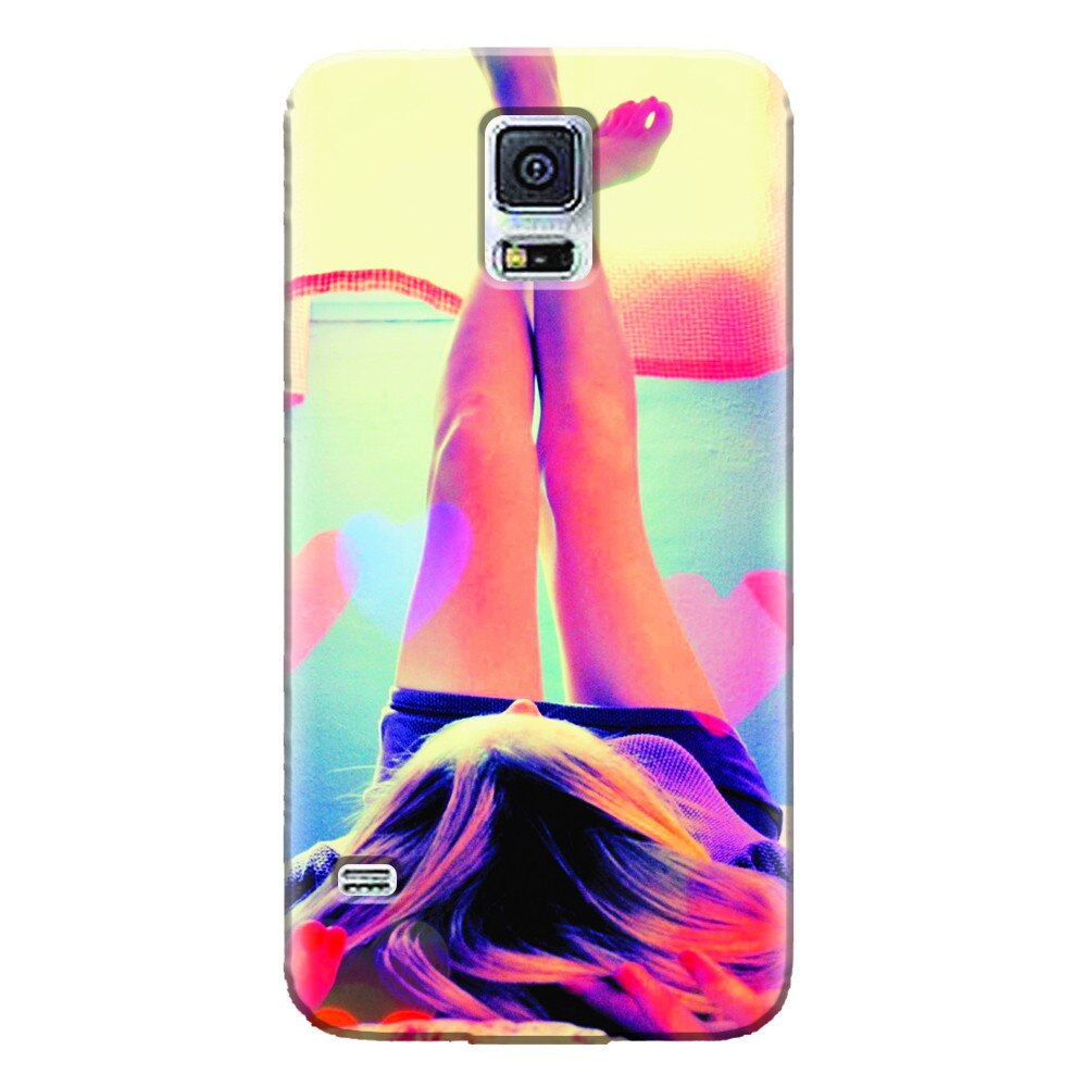 Husa silicon pentru Samsung Galaxy S5 Mini, Relax Girl