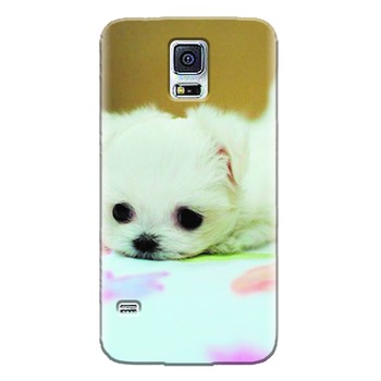 Husa silicon pentru Samsung Galaxy S5 Mini, Puppies 001 Husa silicon pentru Samsung Galaxy S5 Mini, Puppies 001