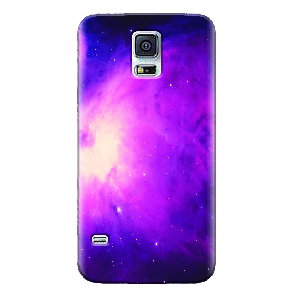 Husa silicon pentru Samsung Galaxy S5 Mini, Purple Supernova Nebula Explosion