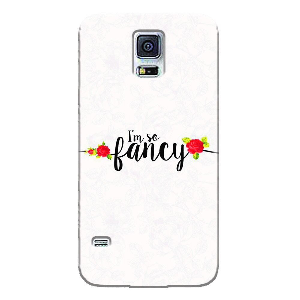 Husa silicon pentru Samsung Galaxy S5 Mini, Im So Fancy Floral