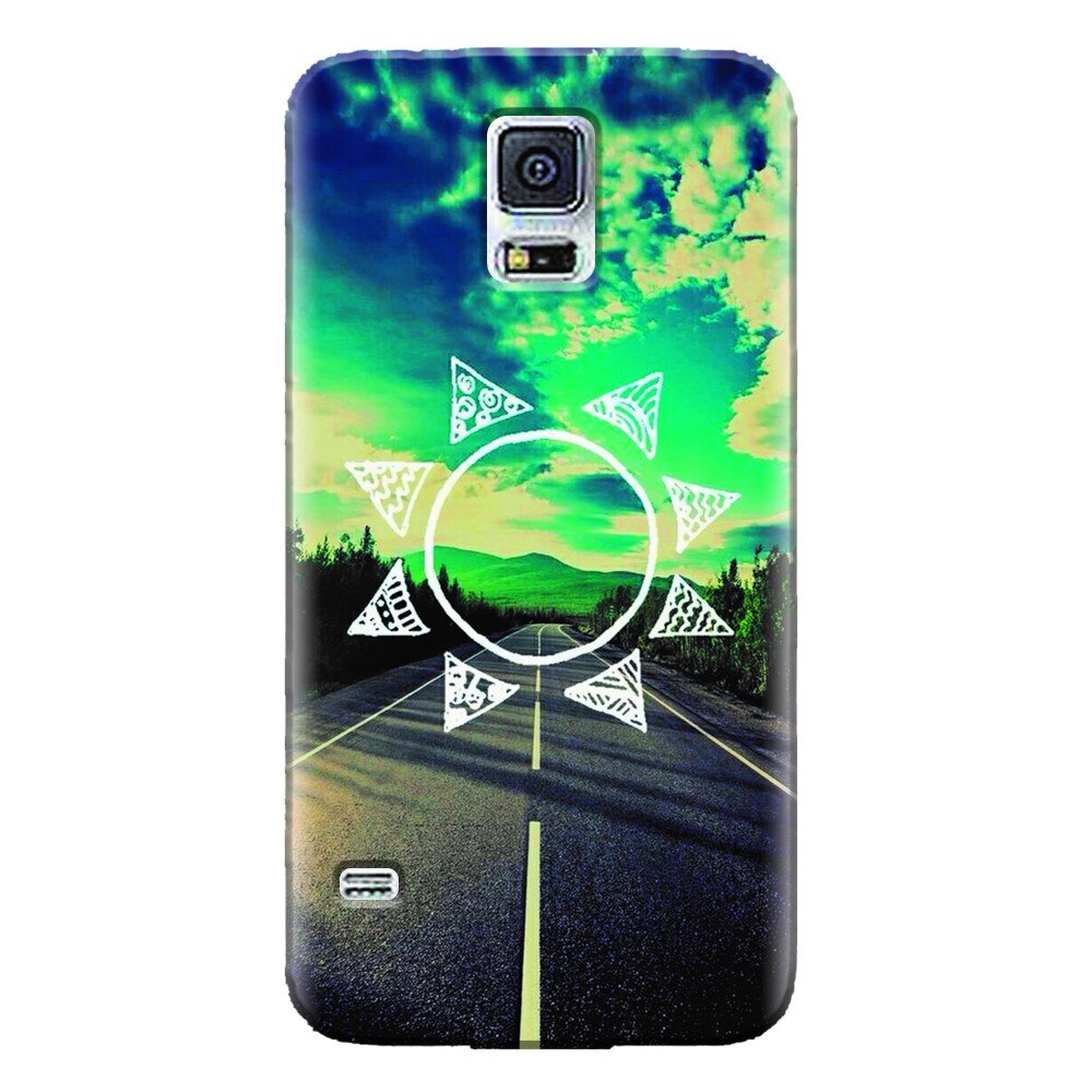 Husa silicon pentru Samsung Galaxy S5 Mini, Sun On The Road