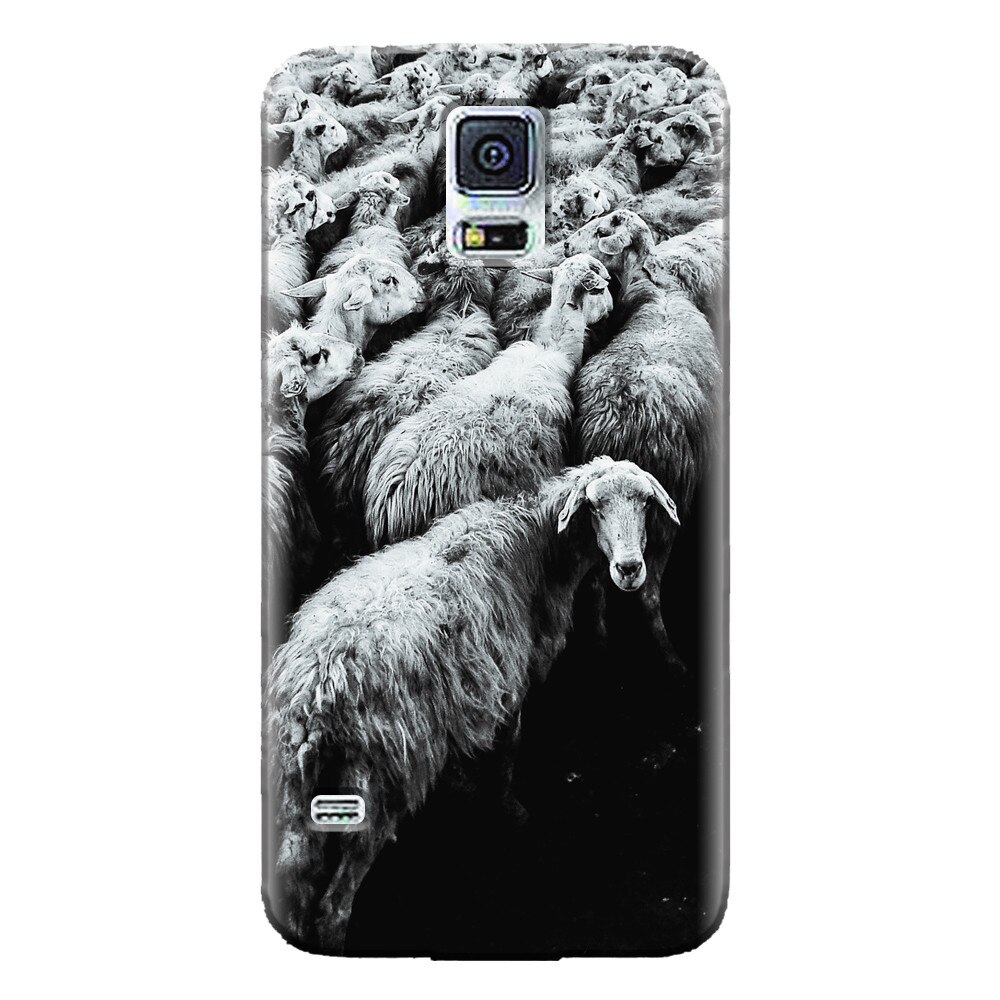 Husa silicon pentru Samsung Galaxy S5 Mini, Sheep