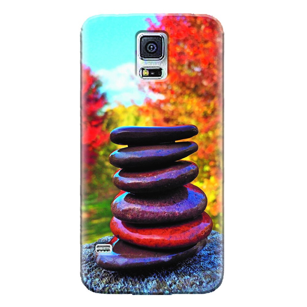 Husa silicon pentru Samsung Galaxy S5 Mini, Stacking Stones
