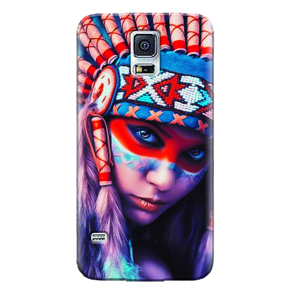 Husa silicon pentru Samsung Galaxy S5 Mini, Attractive Girl Model