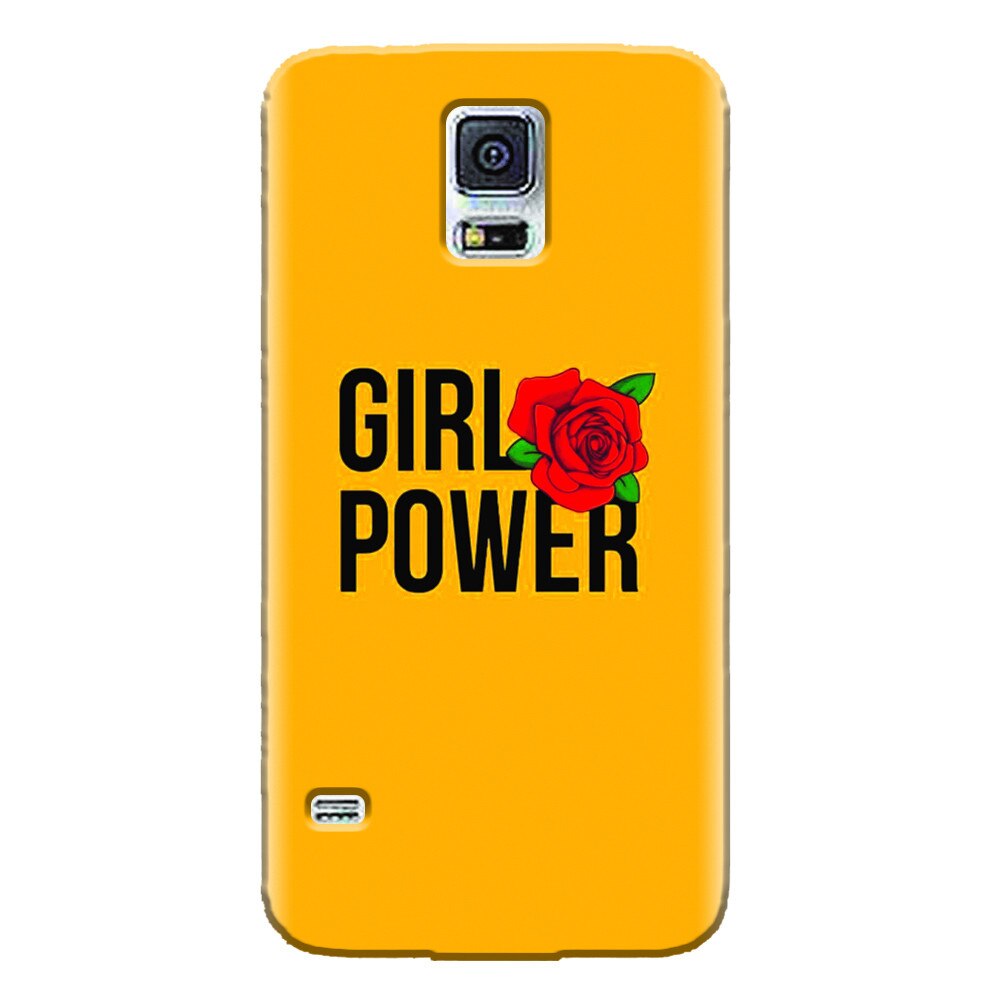 Husa silicon pentru Samsung Galaxy S5 Mini, Girl Power