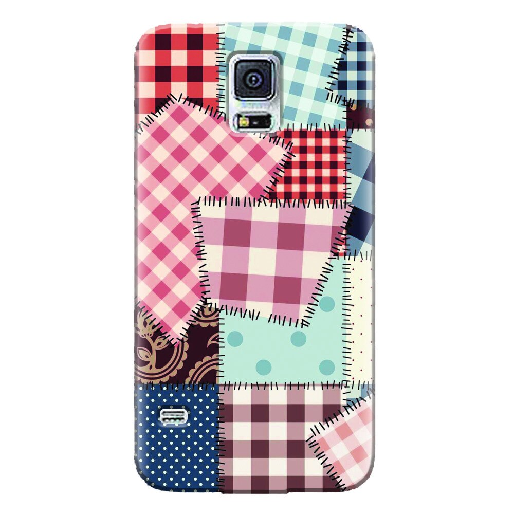 Husa silicon pentru Samsung Galaxy S5 Mini, Patchwork Vector