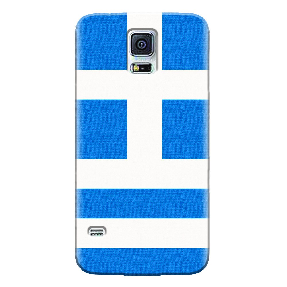 Husa silicon pentru Samsung Galaxy S5 Mini, Greece Flag