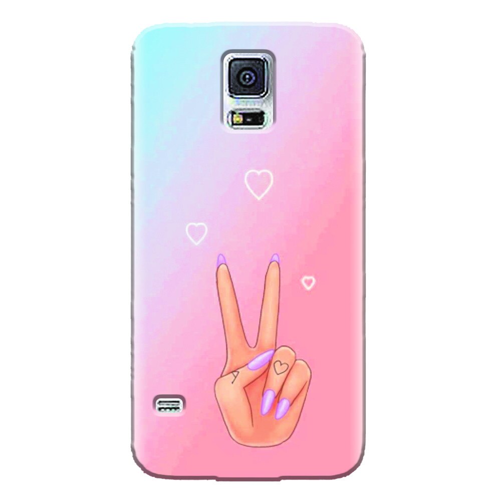 Husa silicon pentru Samsung Galaxy S5 Mini, Victory Love