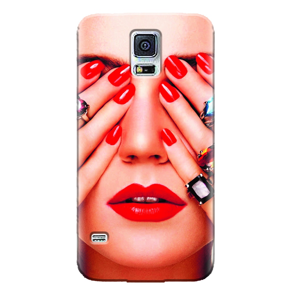 Husa silicon pentru Samsung Galaxy S5 Mini, Rings On All Fingers
