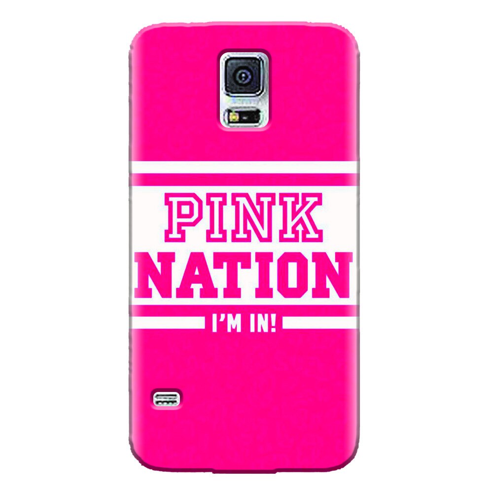 Husa silicon pentru Samsung Galaxy S5 Mini, Pink Nation