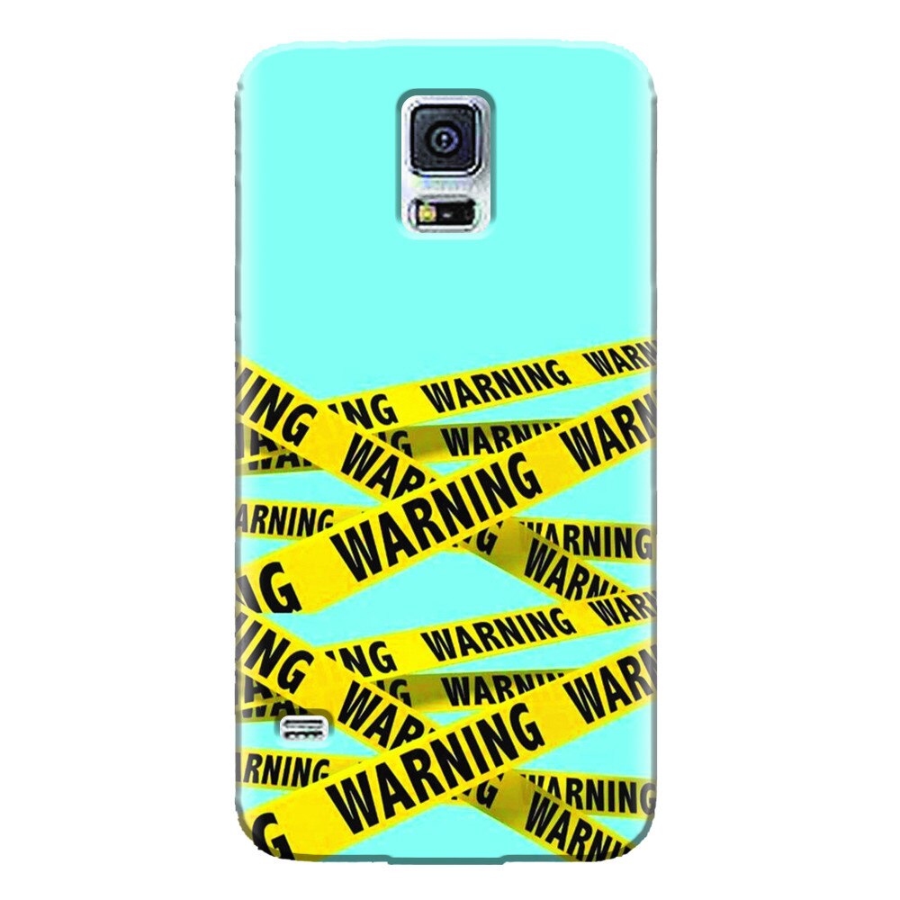 Husa silicon pentru Samsung Galaxy S5 Mini, Warning