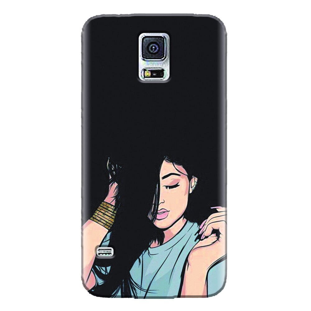 Husa silicon pentru Samsung Galaxy S5 Mini, Simple Girl