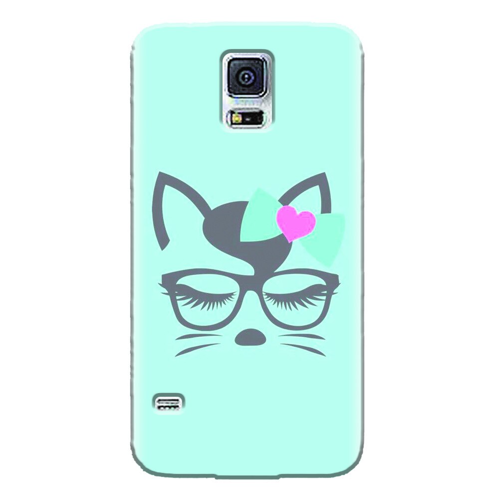 Husa silicon pentru Samsung Galaxy S5 Mini, Angel Cat