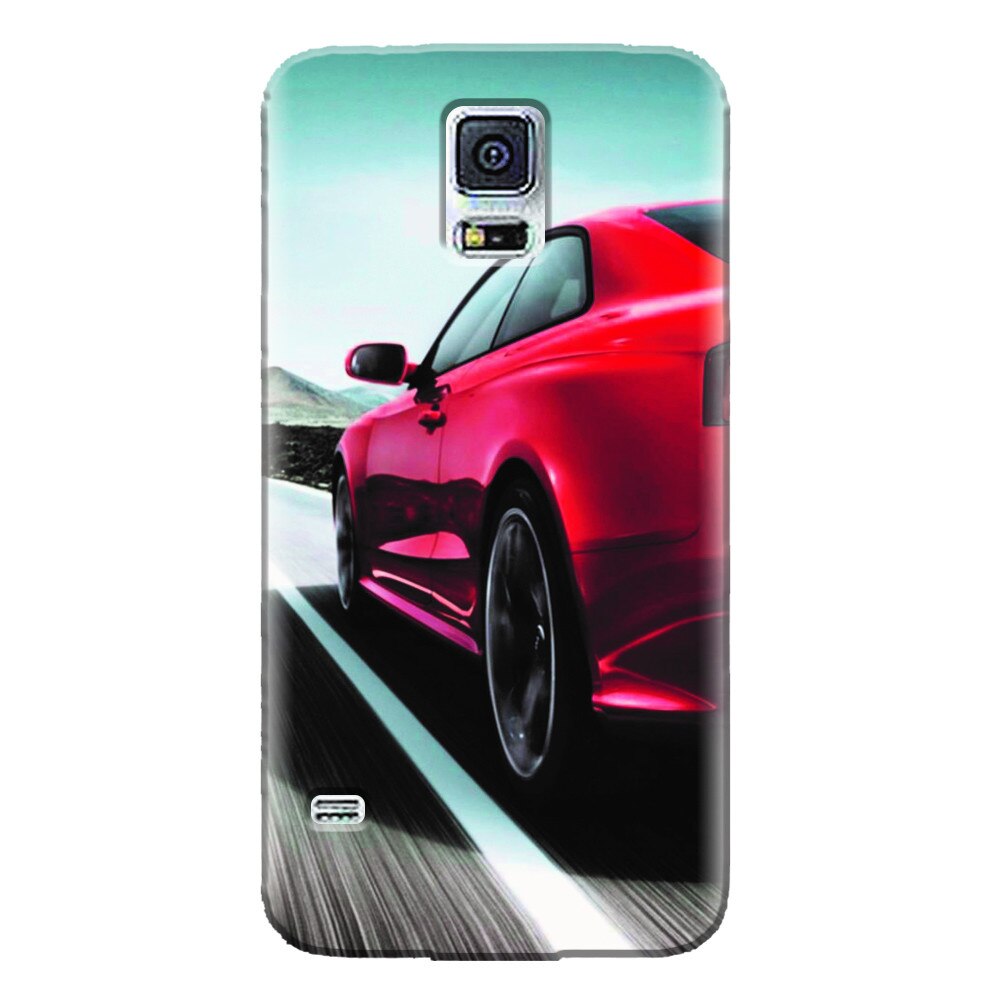 Husa silicon pentru Samsung Galaxy S5 Mini, Car On Road