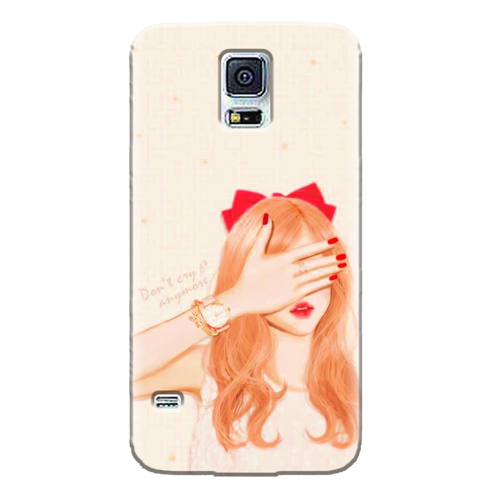 Husa silicon pentru Samsung Galaxy S5 Mini, Dont Cry Anymore