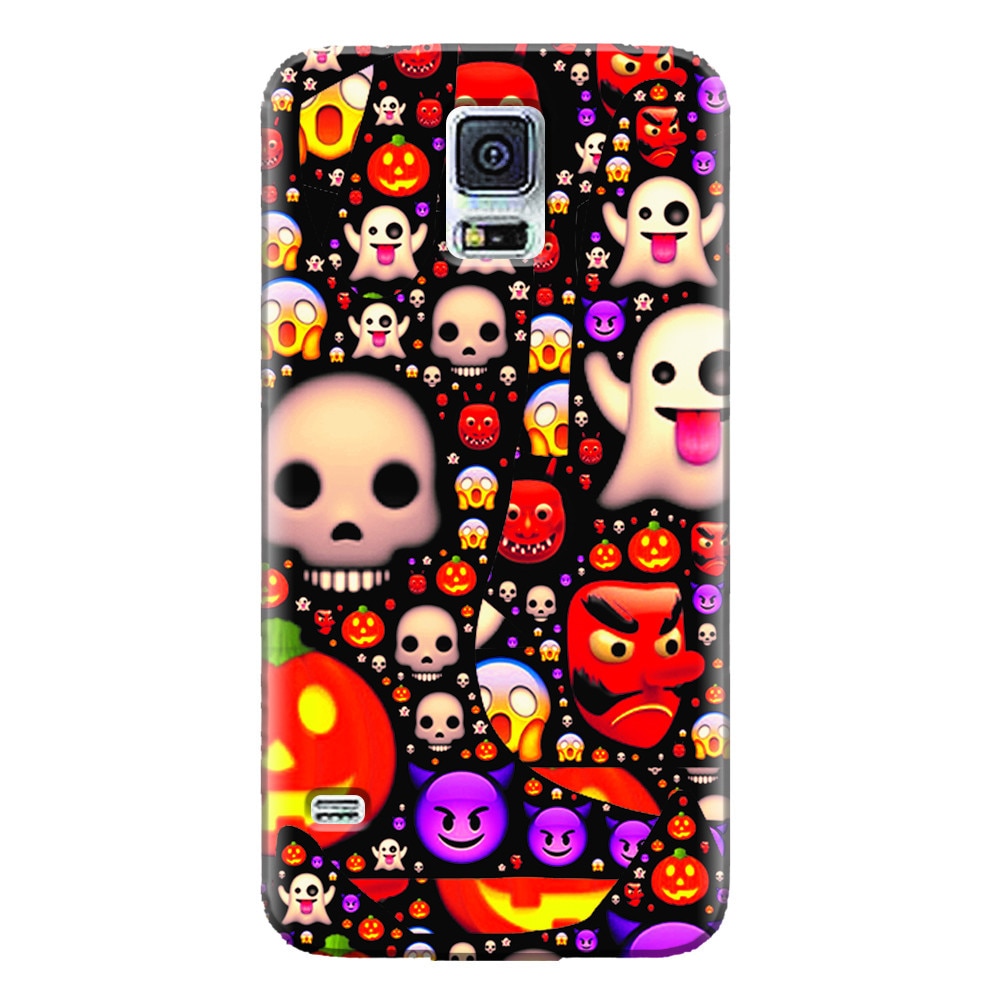 Husa silicon pentru Samsung Galaxy S5 Mini, Emoji Mess