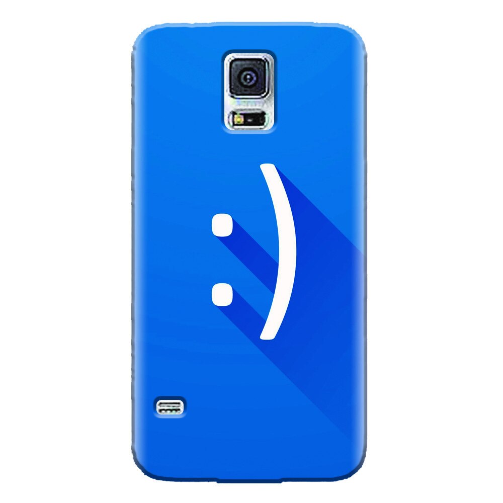 Husa silicon pentru Samsung Galaxy S5 Mini, Smile