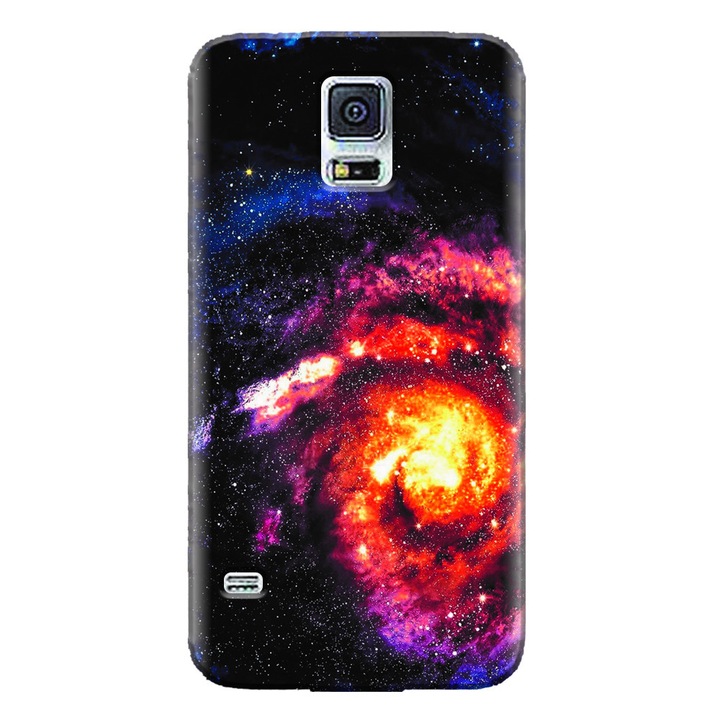 Силиконов калъф за Samsung Galaxy S5 Mini, Spiral Galaxy Illustration