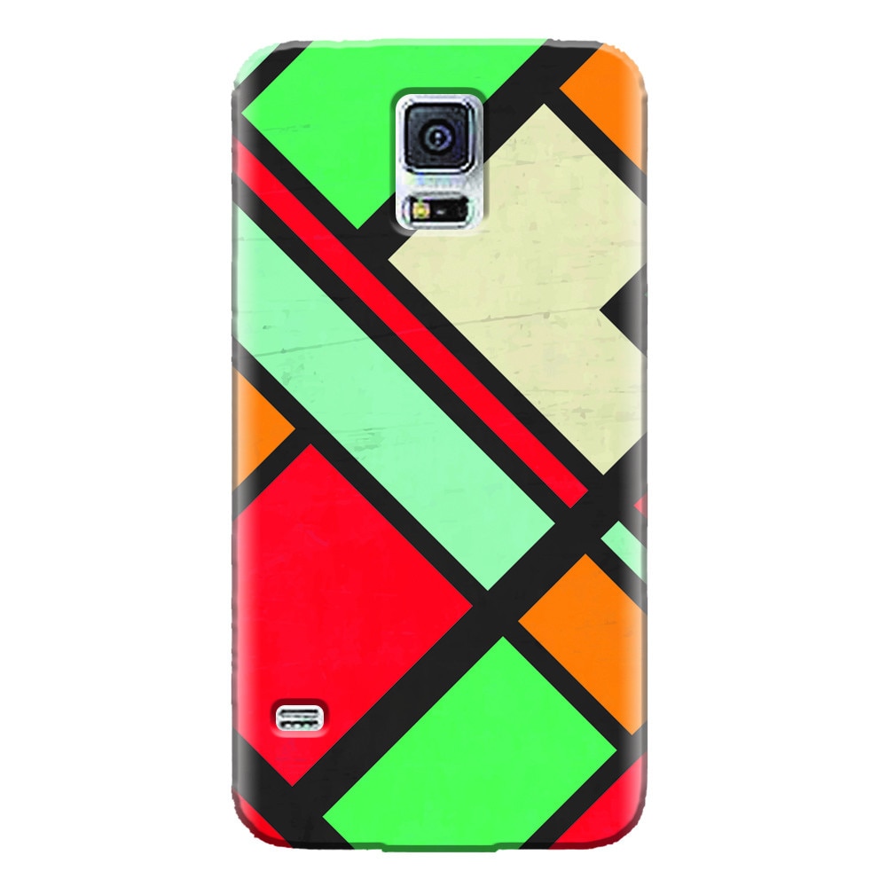 Husa silicon pentru Samsung Galaxy S5 Mini, Retro Grunge