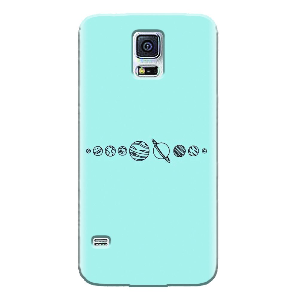 Husa silicon pentru Samsung Galaxy S5 Mini, Planets