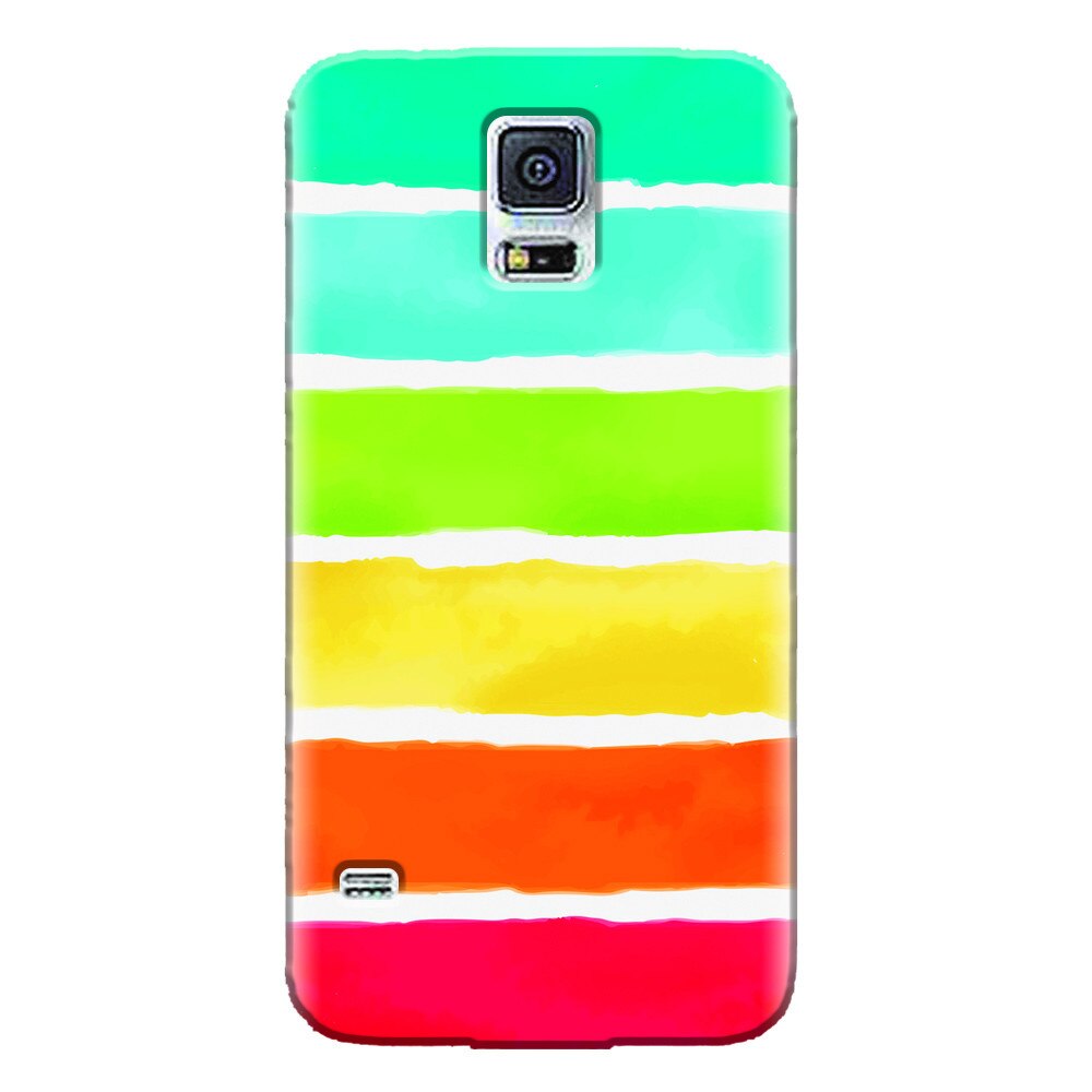 Husa silicon pentru Samsung Galaxy S5 Mini, Watercolors