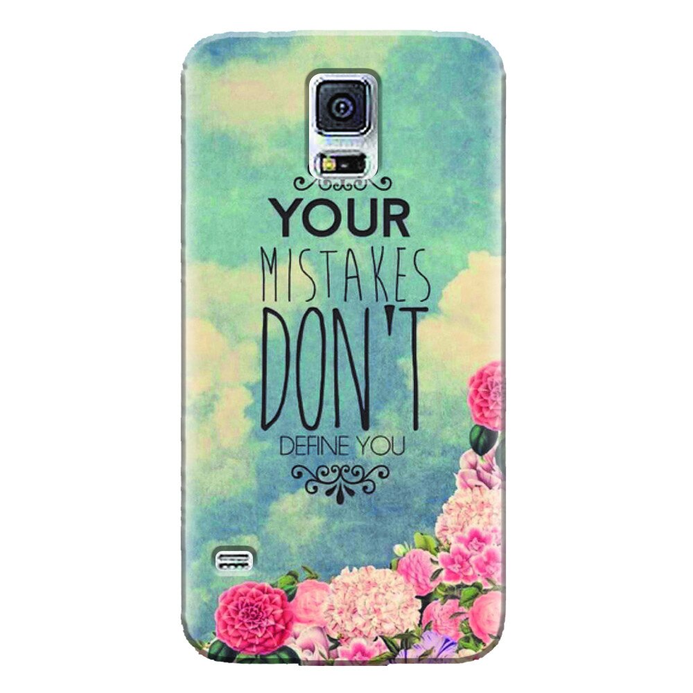 Husa silicon pentru Samsung Galaxy S5 Mini, Your Mistakes Dont Define You