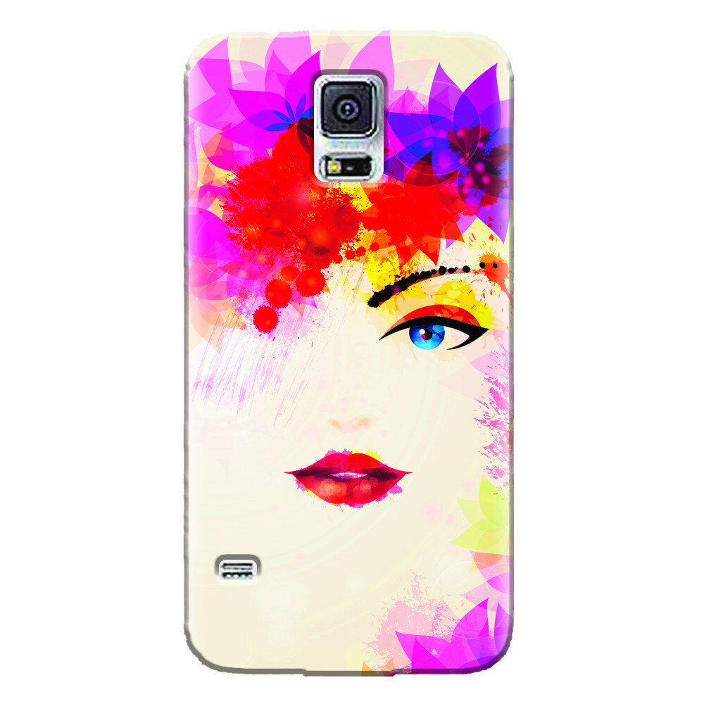 Husa silicon pentru Samsung Galaxy S5 Mini, Pretty Face