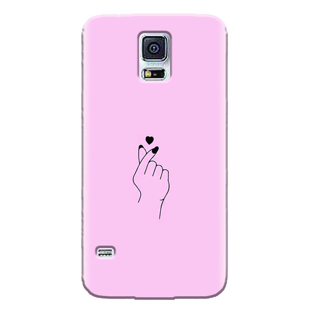 Husa silicon pentru Samsung Galaxy S5 Mini, Simple Love