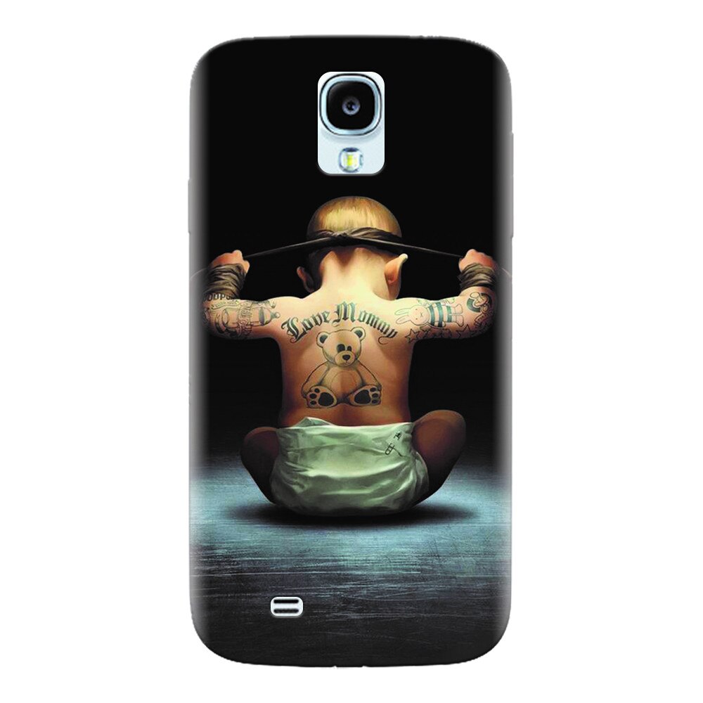 Husa silicon pentru Samsung S4, Blue Wood Seashells Sea Star