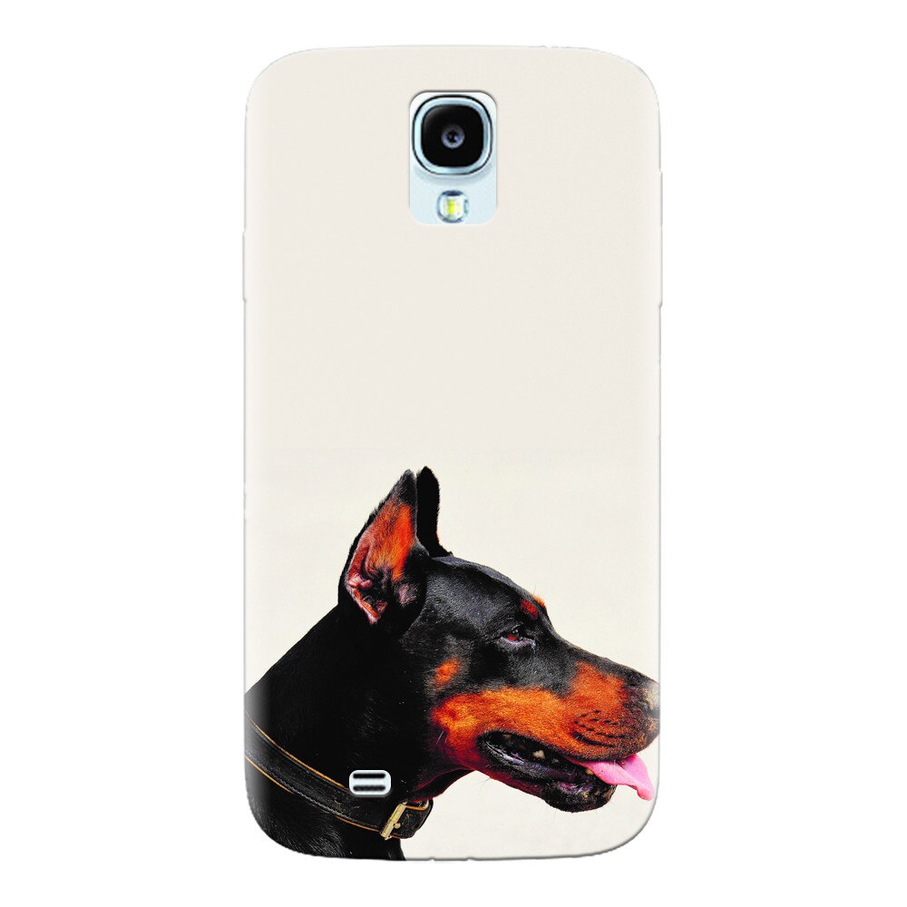 Husa silicon pentru Samsung Galaxy S4, Doberman