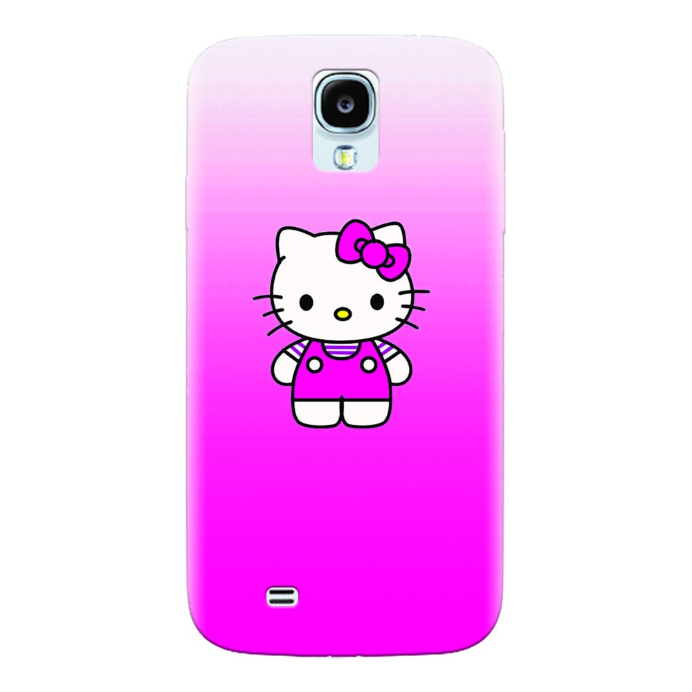 Husa silicon pentru Samsung Galaxy S4, Cute Pink Catty