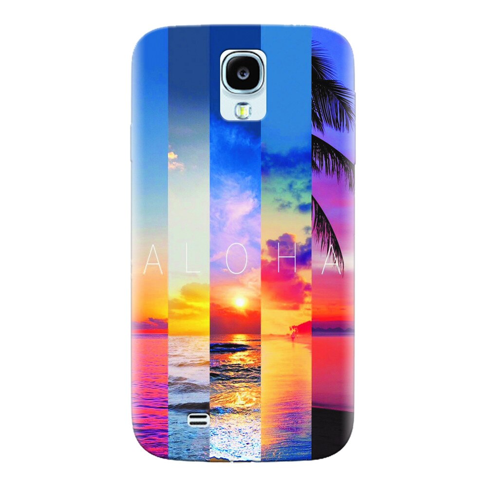 Husa silicon pentru Samsung S4, Aloha Summer Stripes
