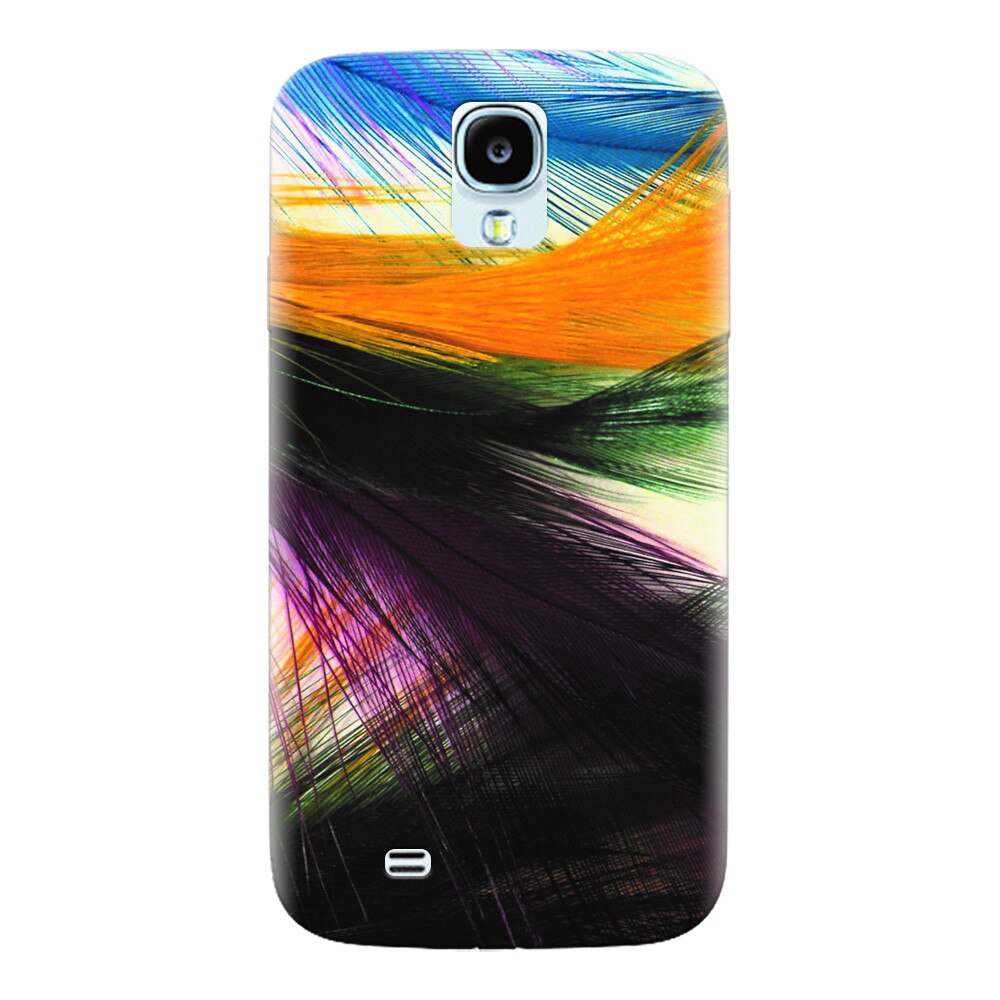 Husa silicon pentru Samsung Galaxy S4, Colorful Peacock Feathers