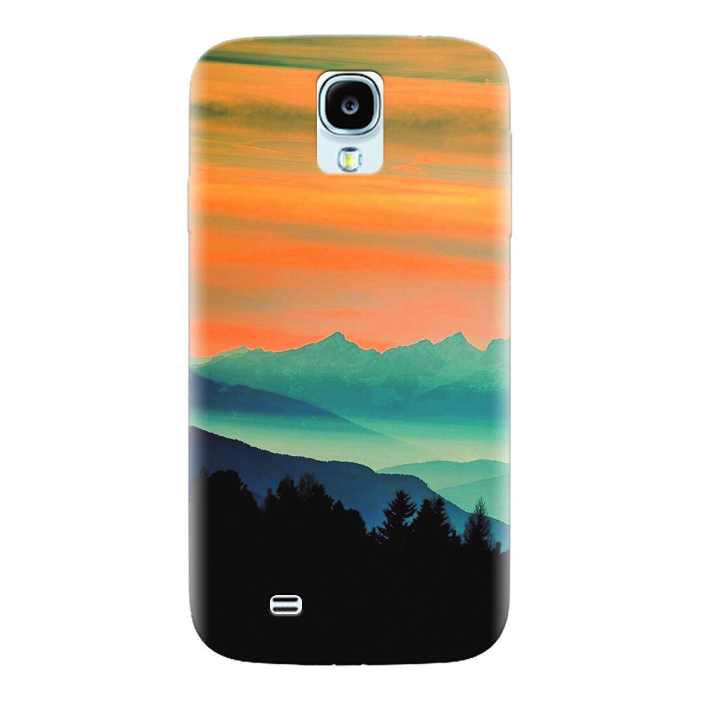 Husa silicon pentru Samsung S4, Blue Mountain Crests