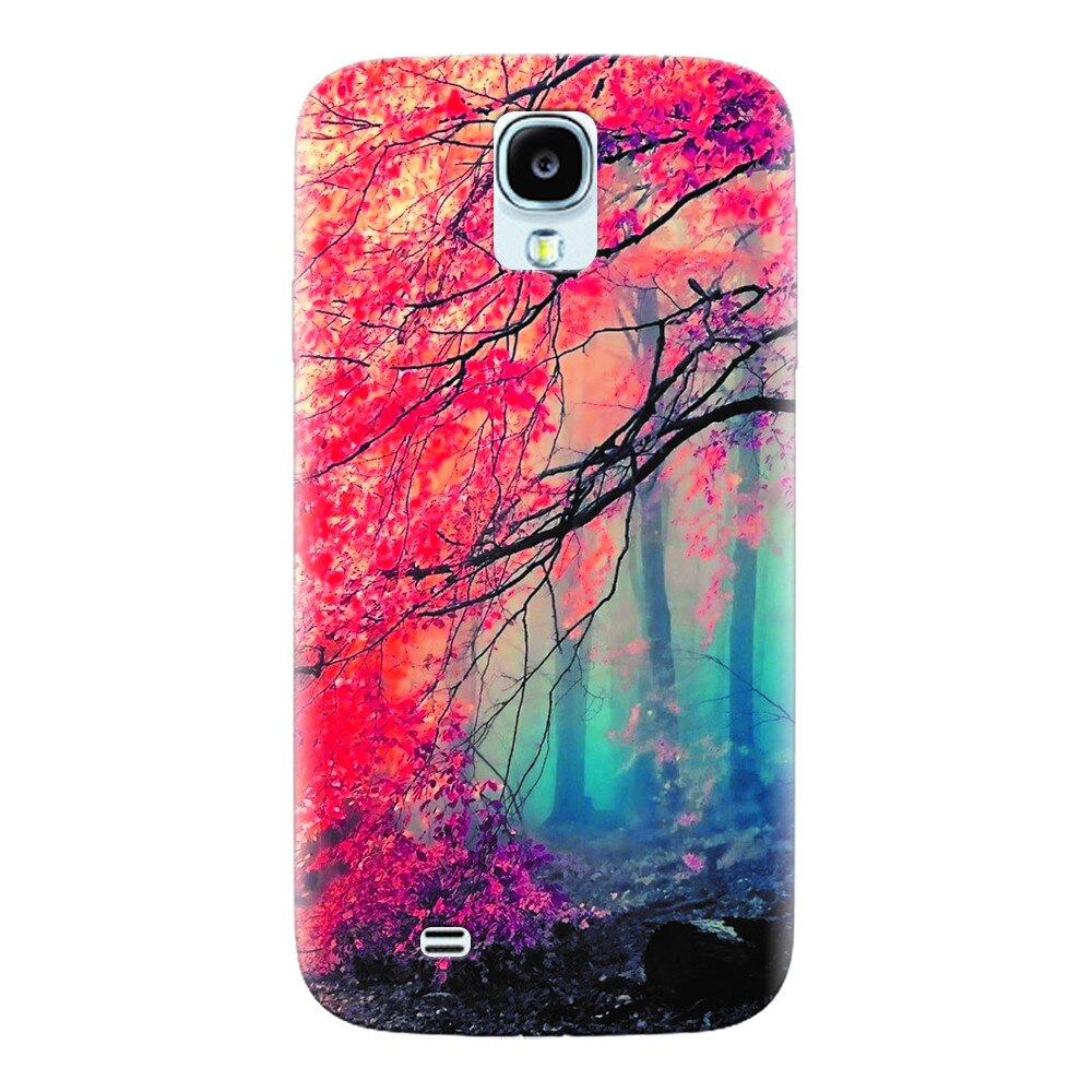 Husa silicon pentru Samsung Galaxy S4, Morning Fog Inest Nature
