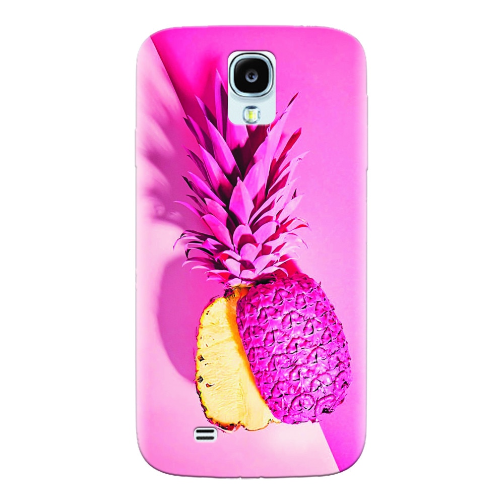 Husa silicon pentru Samsung Galaxy S4, Pink Pineapple