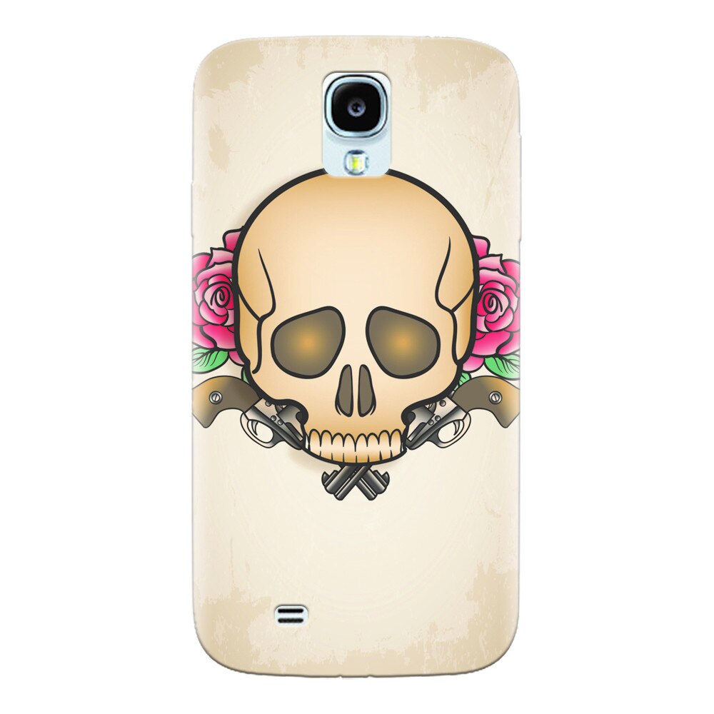 Husa silicon pentru Samsung Galaxy S4, Skulls And Roses