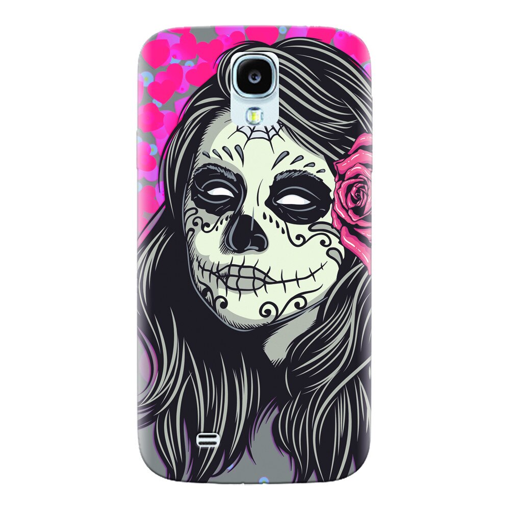 Husa silicon pentru Samsung Galaxy S4, Mexican Girl Skull