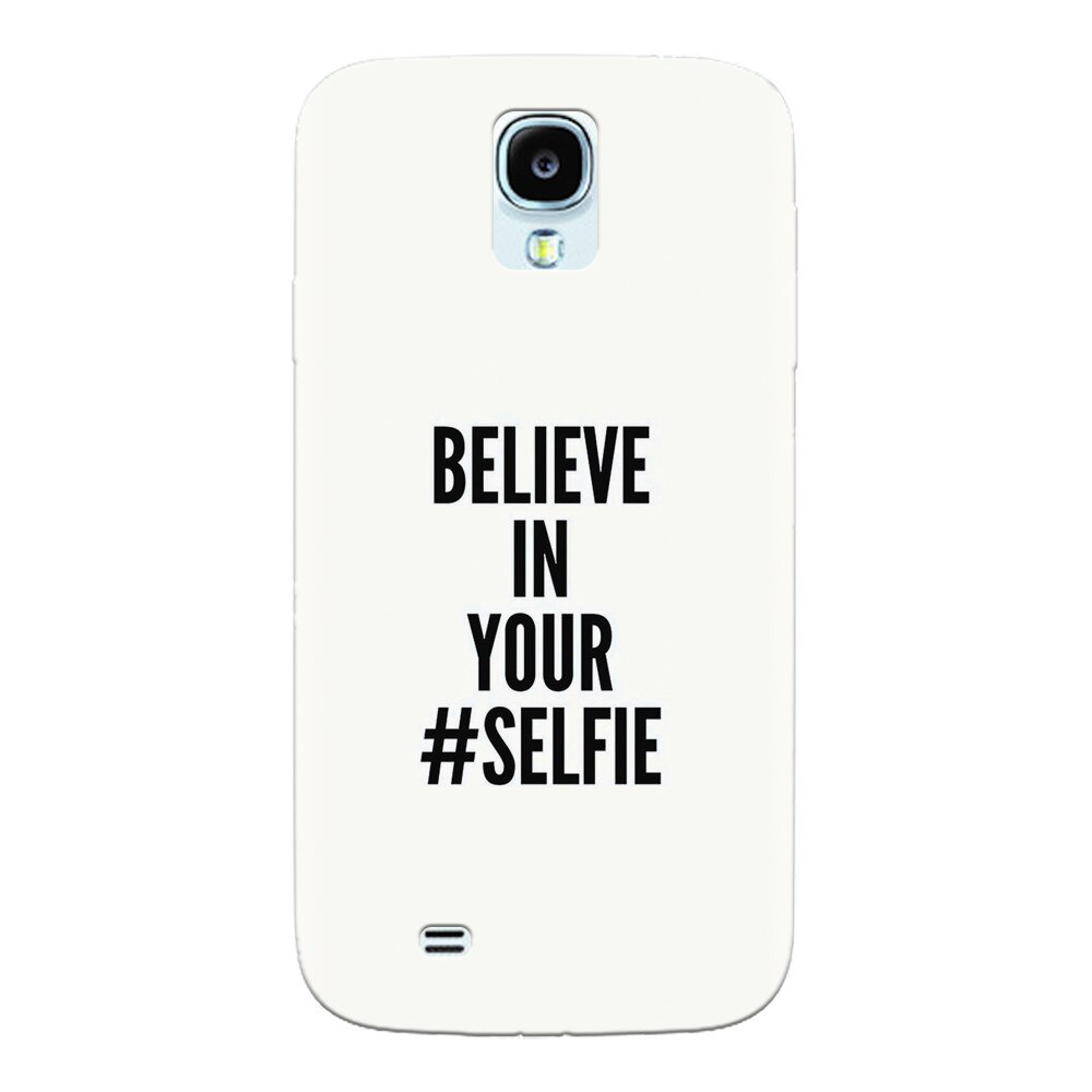 Husa silicon pentru Samsung S4, Be Happy Puffy Clouds