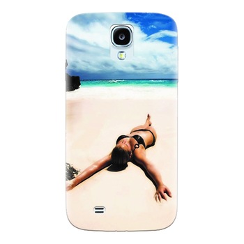 Husa silicon pentru Samsung Galaxy S4, Beach Lounging Husa silicon pentru Samsung Galaxy S4, Beach Lounging
