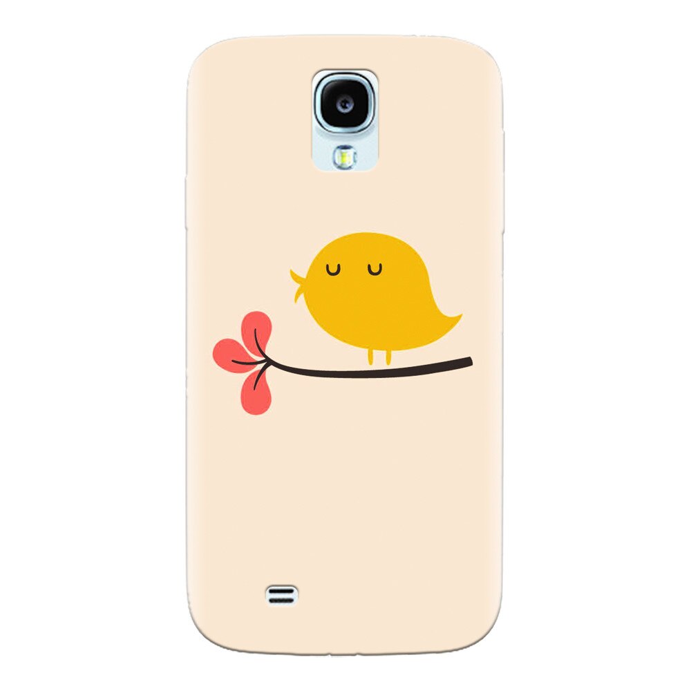 Husa silicon pentru Samsung S4, Forest Hills Snowy Mountains And Sunset Clouds