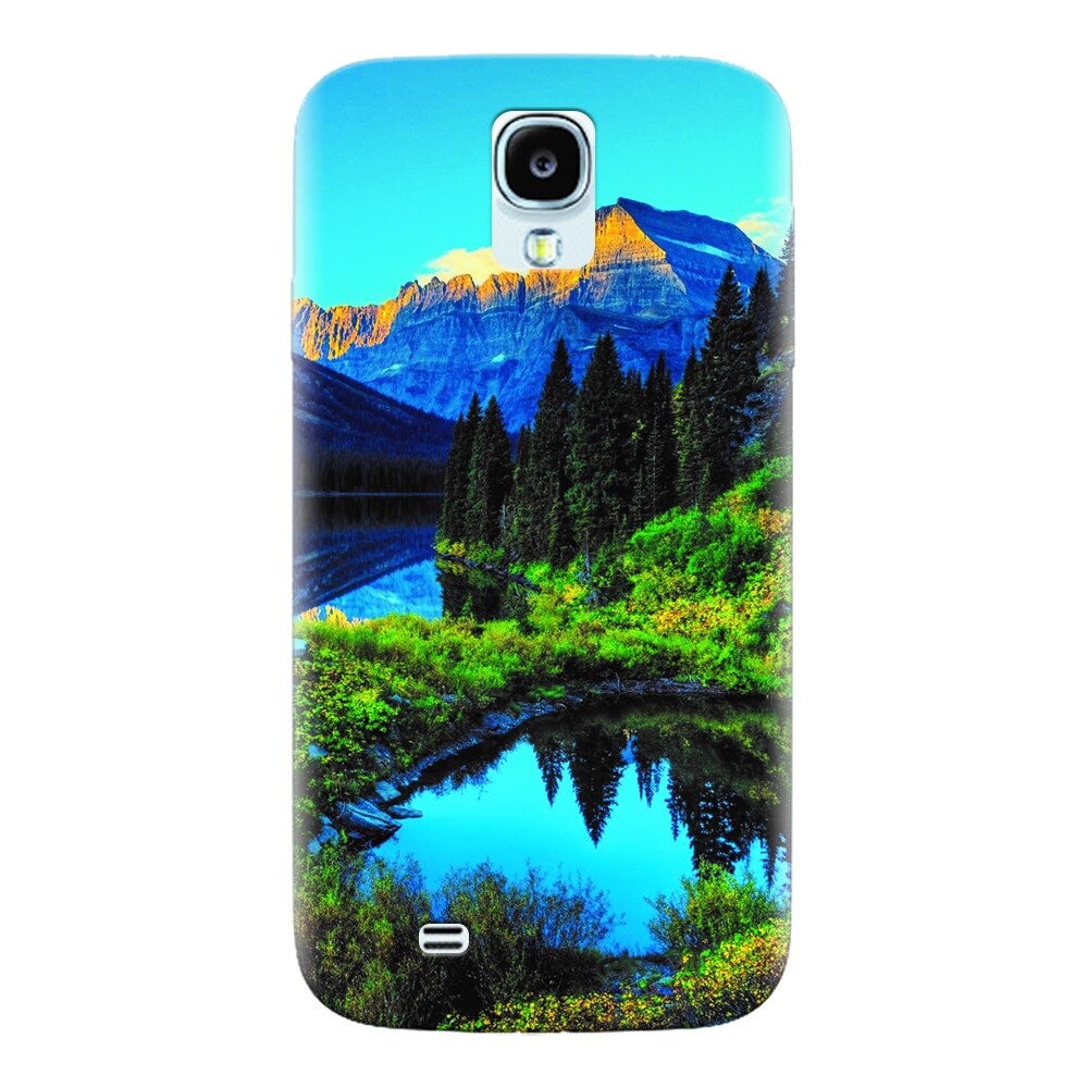 Husa silicon pentru Samsung S4, Hill Top Tree Golden Light