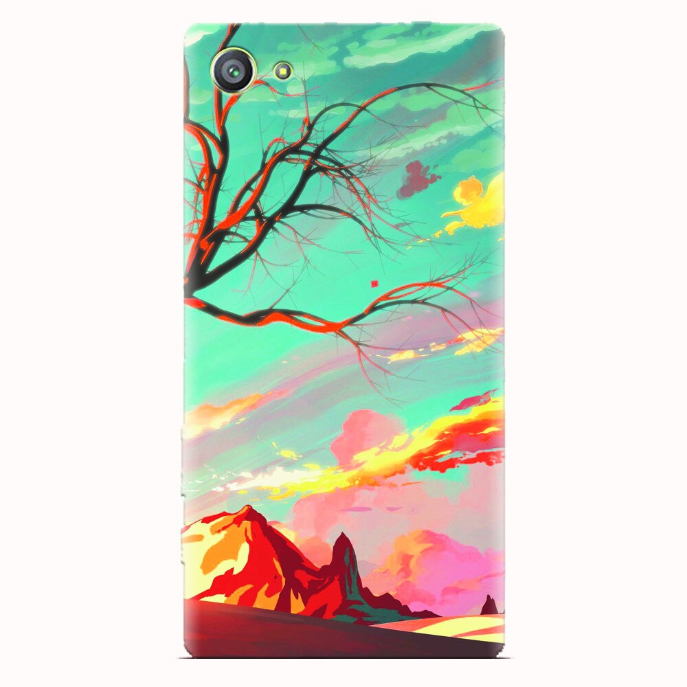 Husa silicon pentru Sony Xperia Z5 Compact, Artistic Landscape