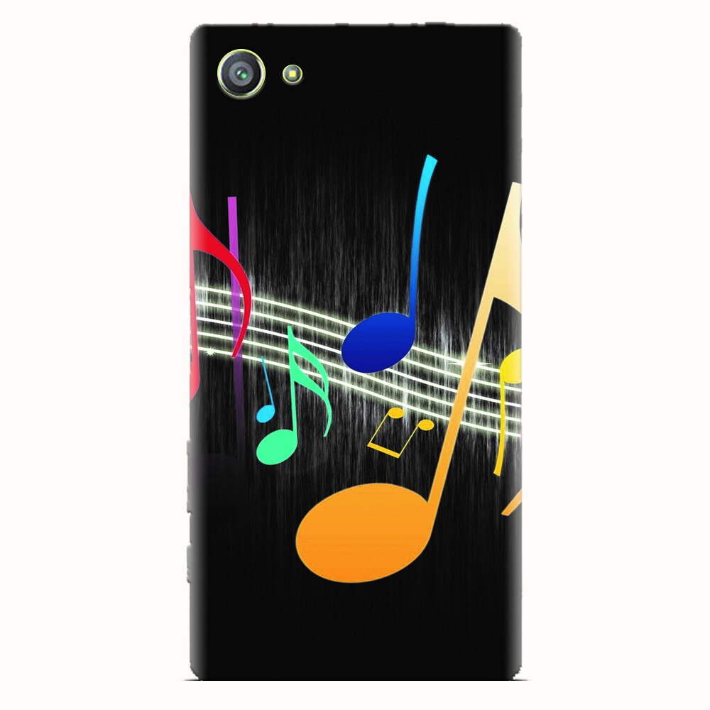 Husa silicon pentru Sony Xperia Z5 Compact, Colorful Music