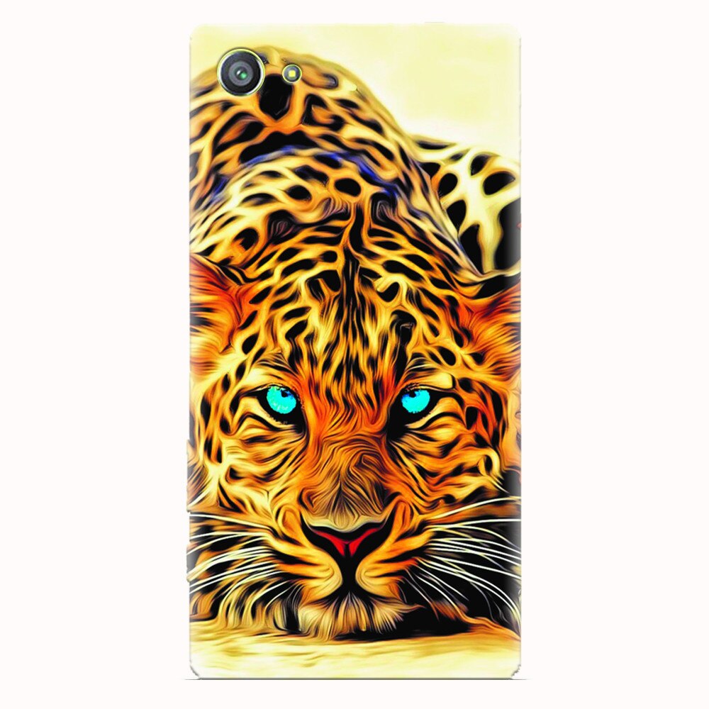 Husa silicon pentru Sony Xperia Z5 Compact, Animal Tiger