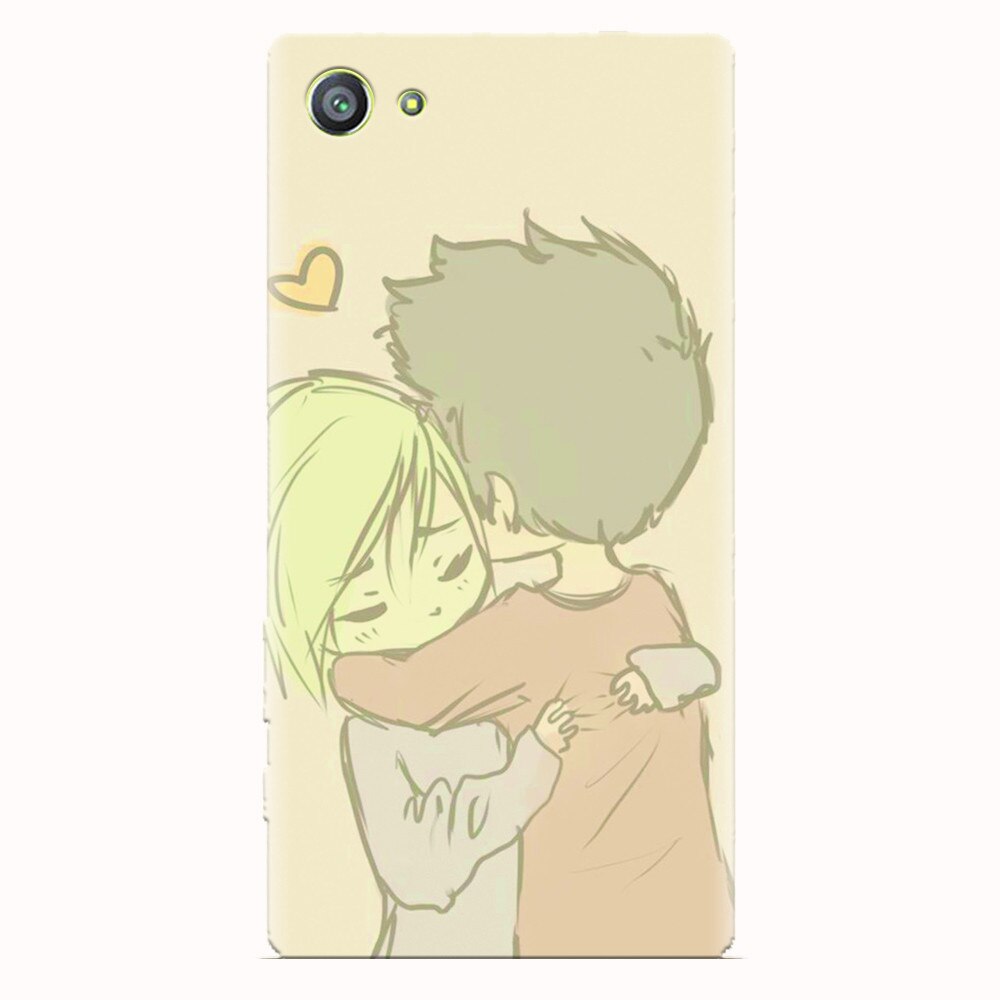 Husa silicon pentru Sony Xperia Z5 Compact, Couple Hug