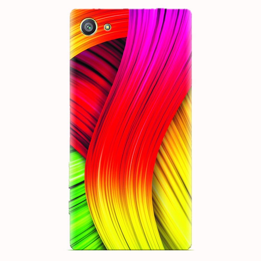 Husa silicon pentru Sony Xperia Z5 Compact, Colorful Abstract