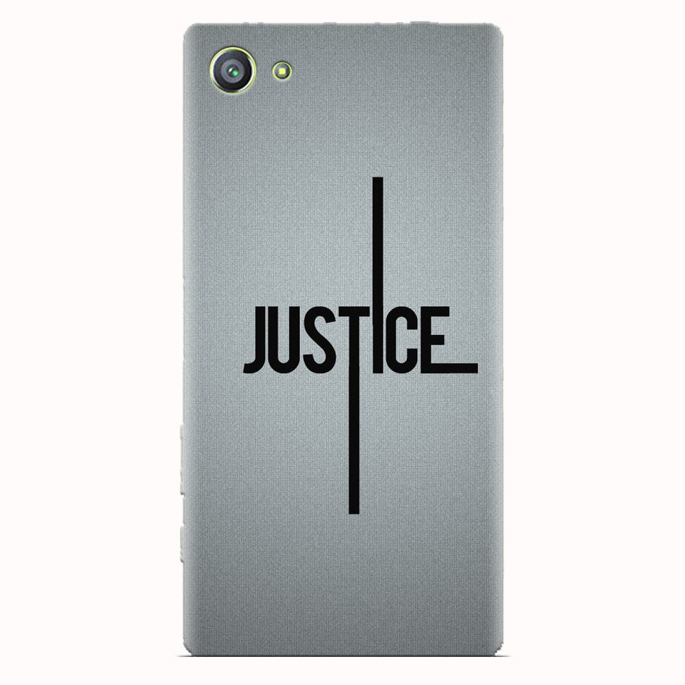 Husa silicon pentru Sony Xperia Z5 Compact, Amir Justice Minimalistic Nubheebuccus Text