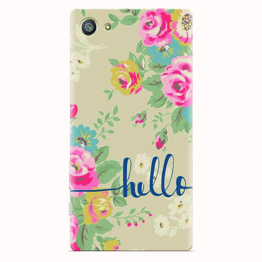 Husa silicon pentru Sony Xperia Z5 Compact, Cute Flower Phone